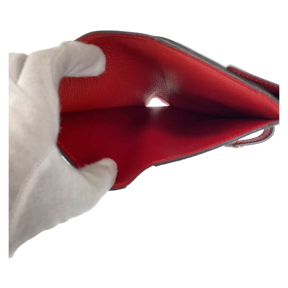 Louis Vuitton Monogram Compact Wallet Red M60140