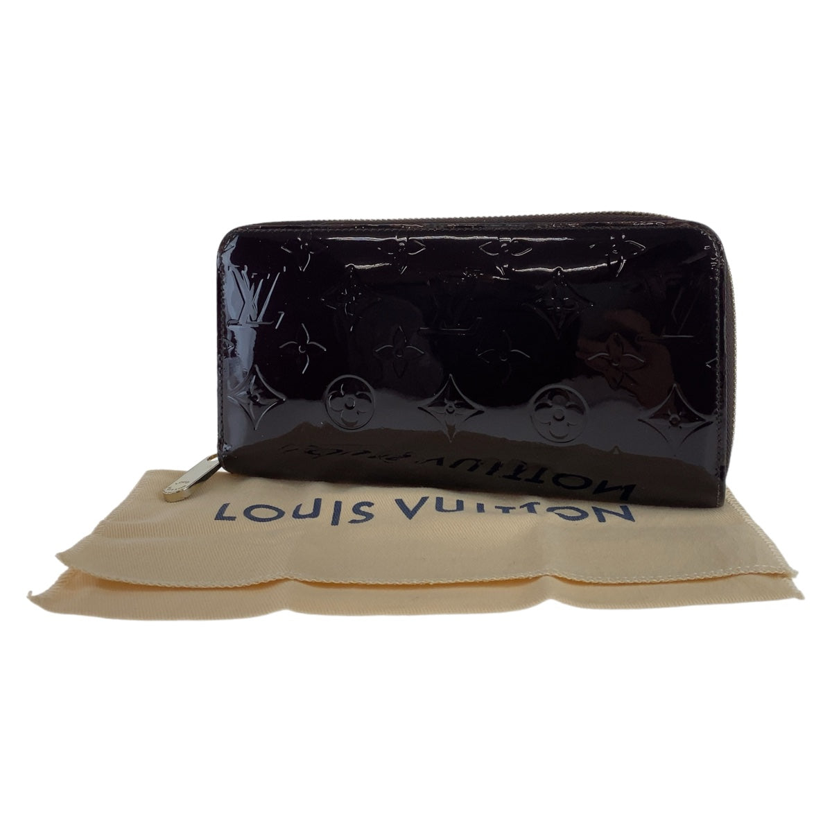 Louis Vuitton Vernis Zippy Wallet Amarante M93522