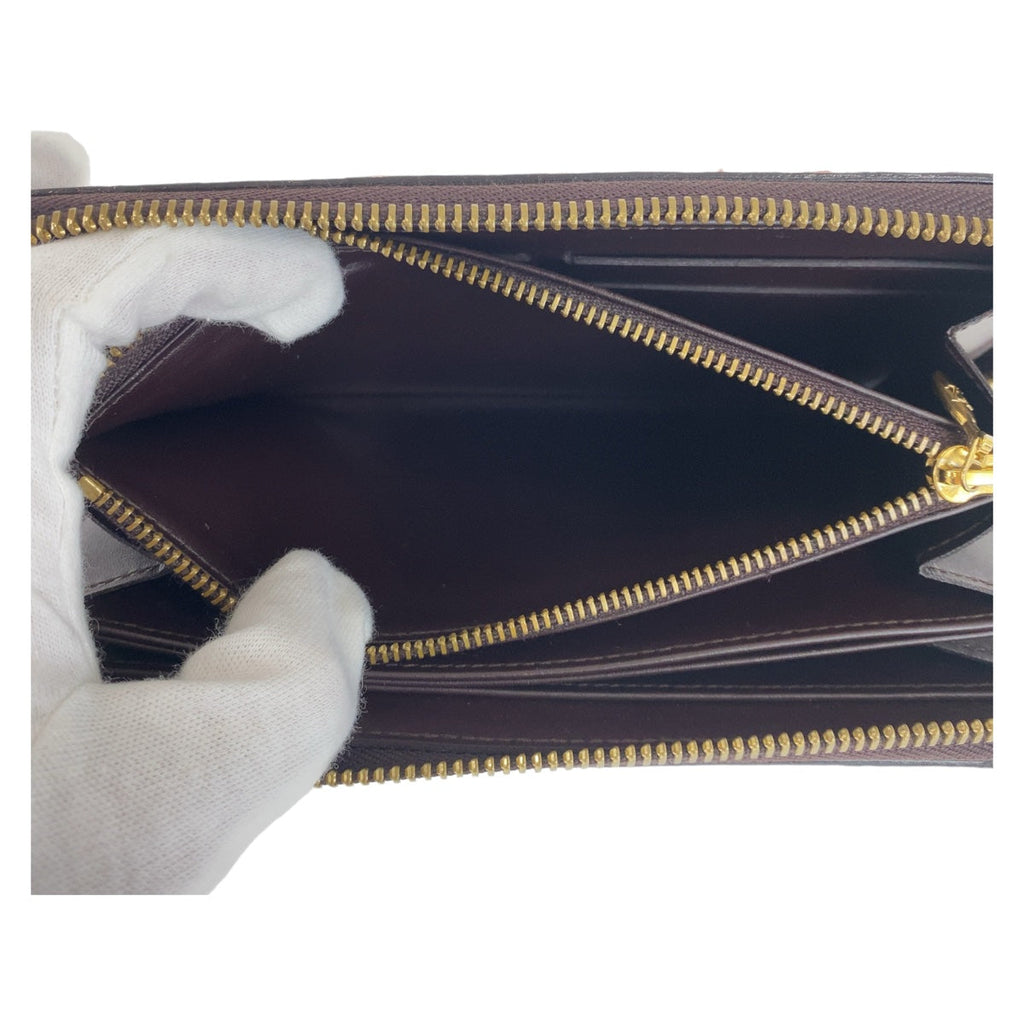 Louis Vuitton Vernis Zippy Wallet Amarante M93522