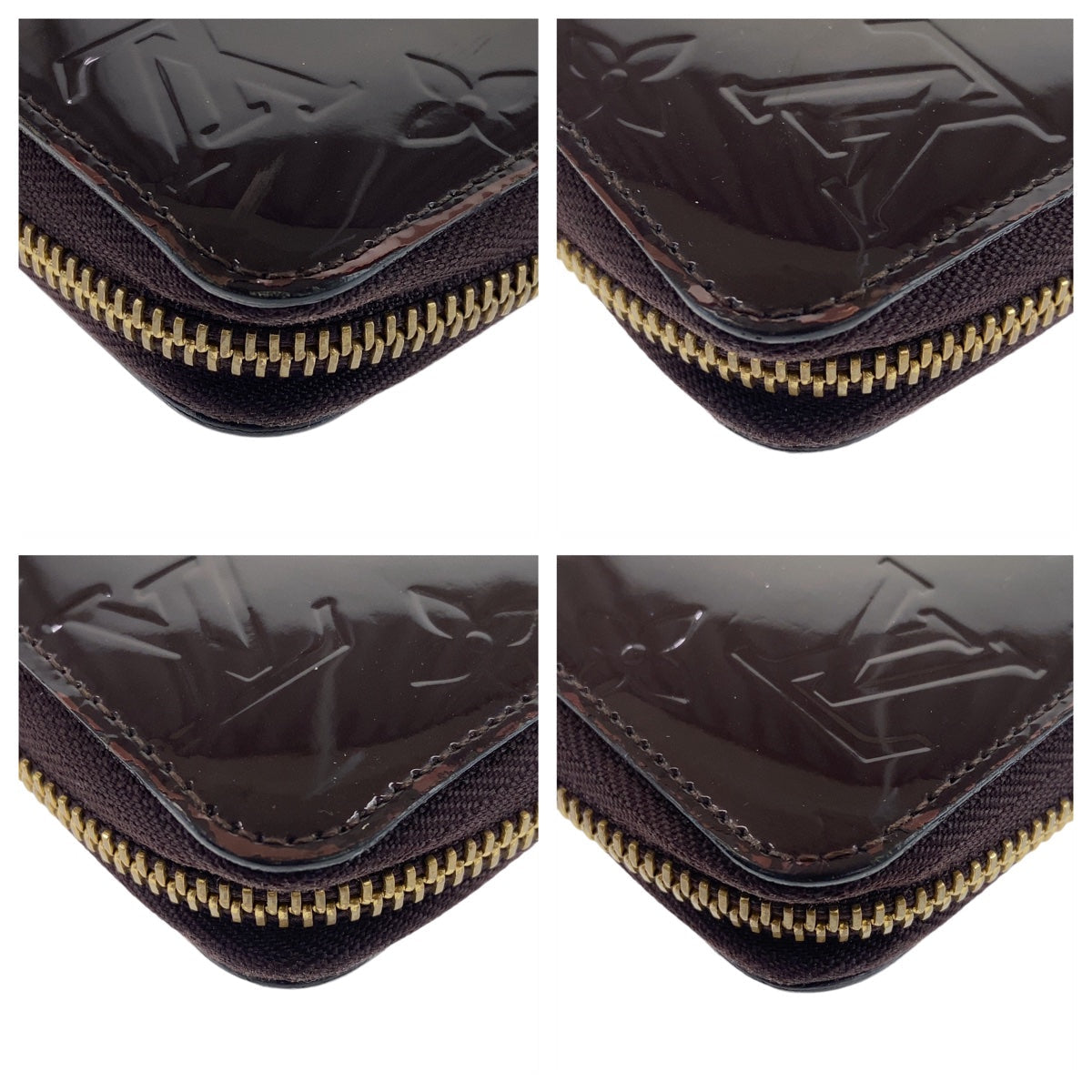 Louis Vuitton Vernis Zippy Wallet Amarante M93522