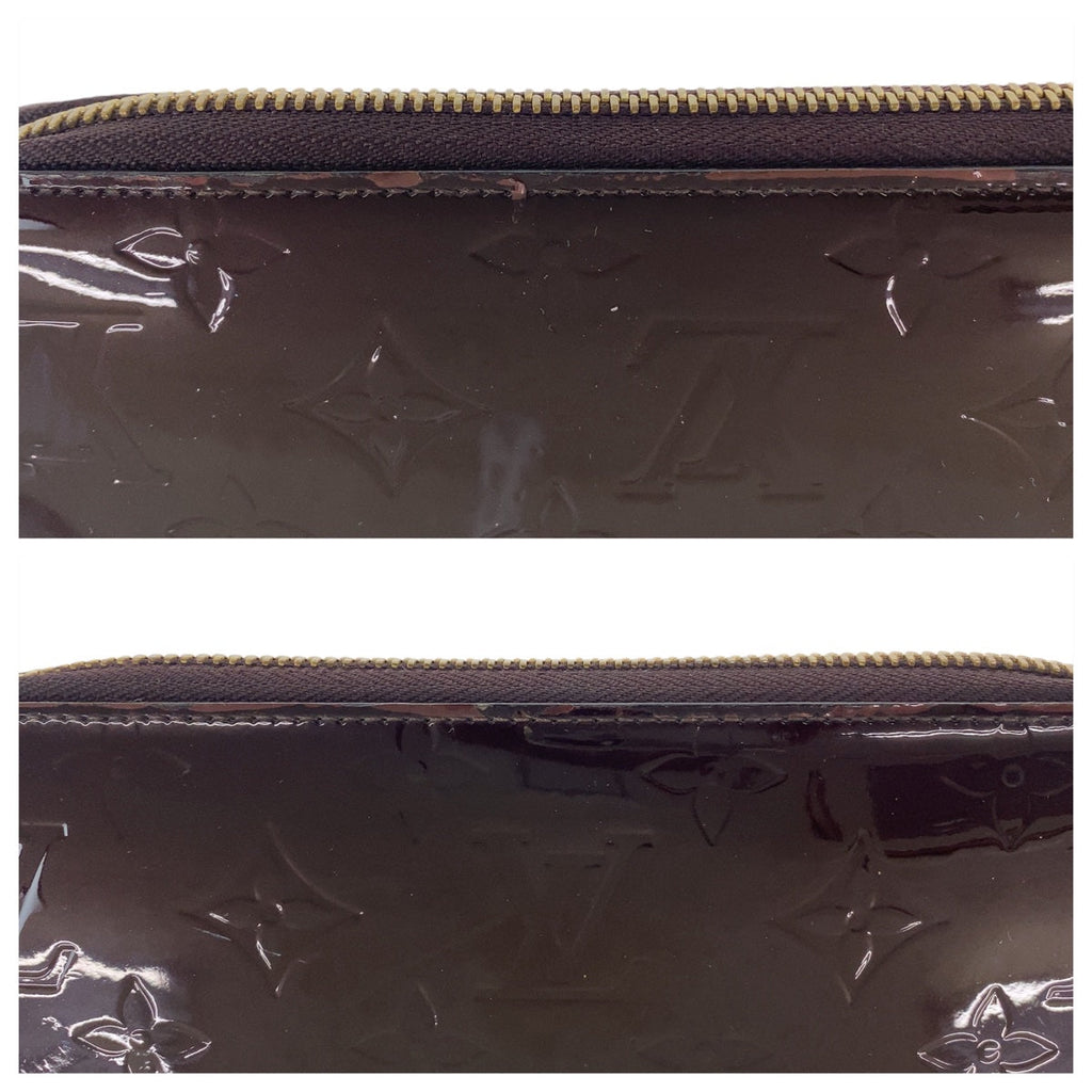 Louis Vuitton Vernis Zippy Wallet Amarante M93522