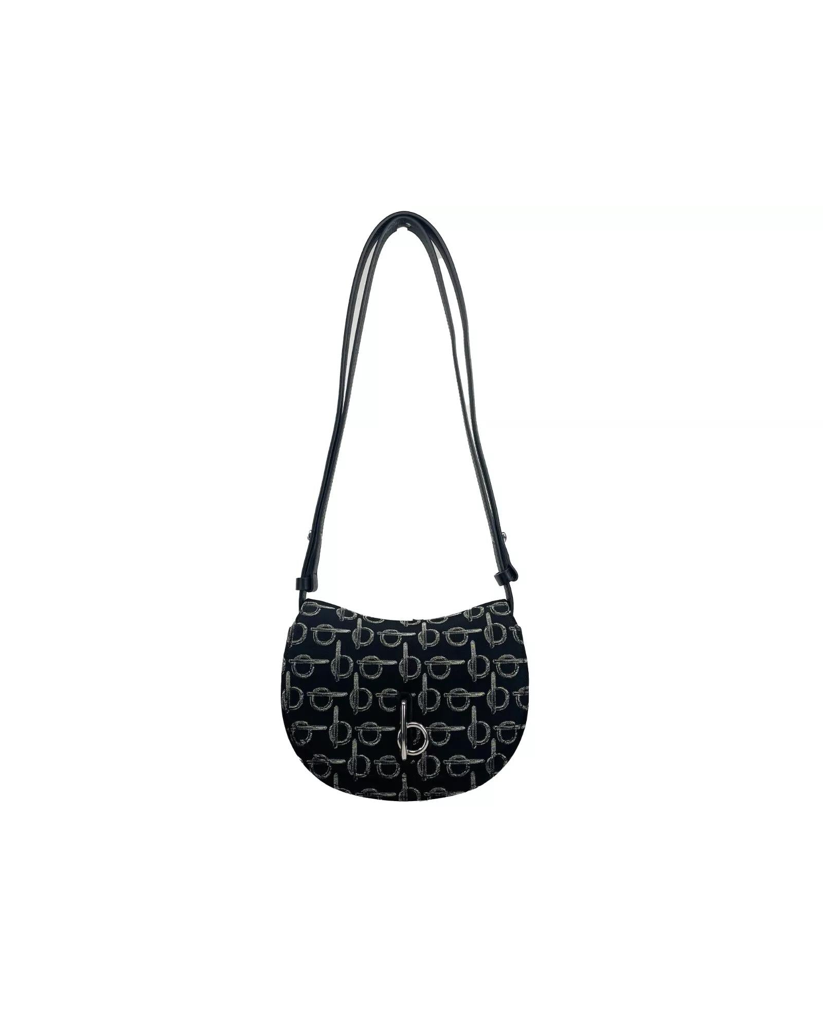 Burberry HalfMoon Crossbody Bag Women Black