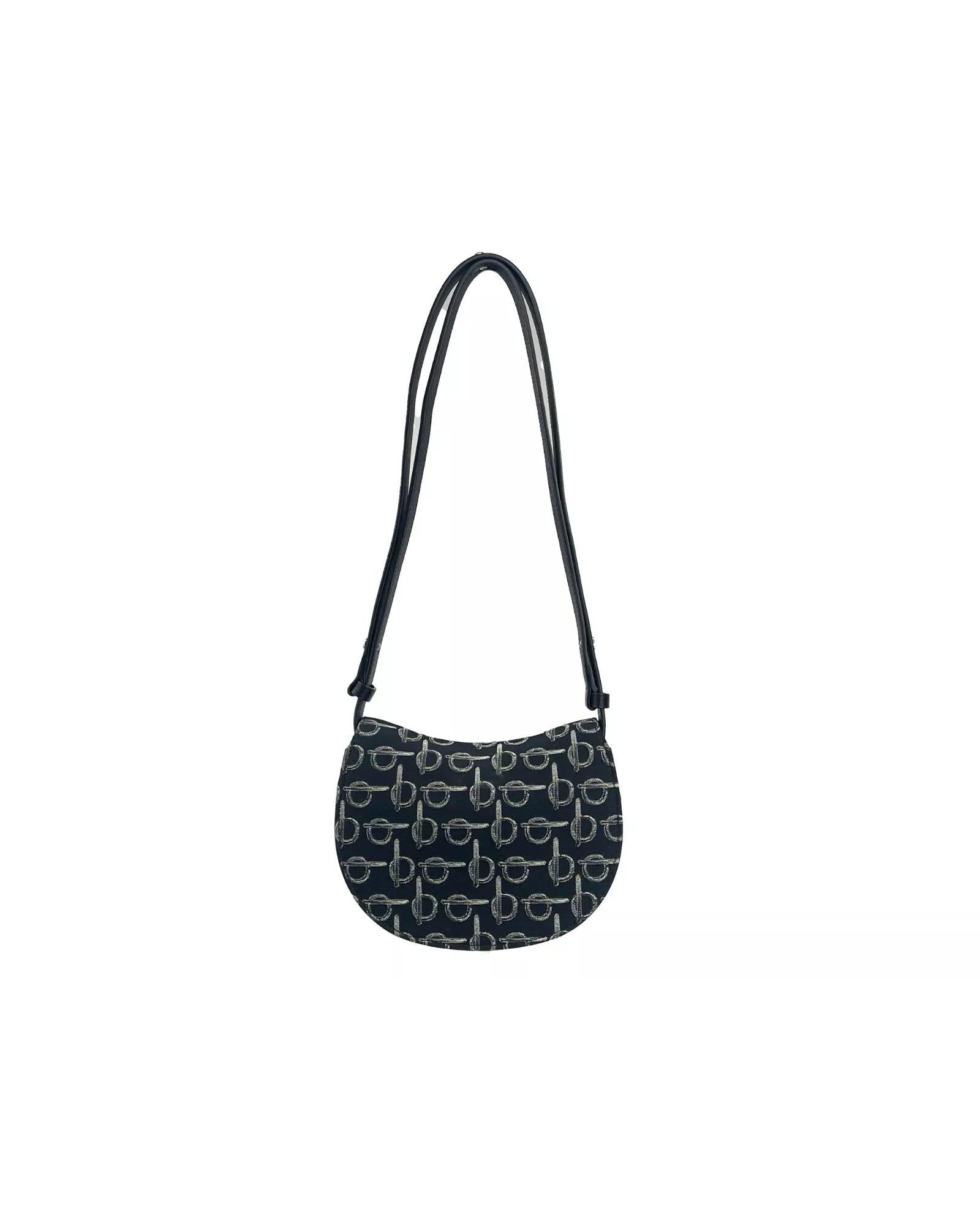 Burberry HalfMoon Crossbody Bag Women Black