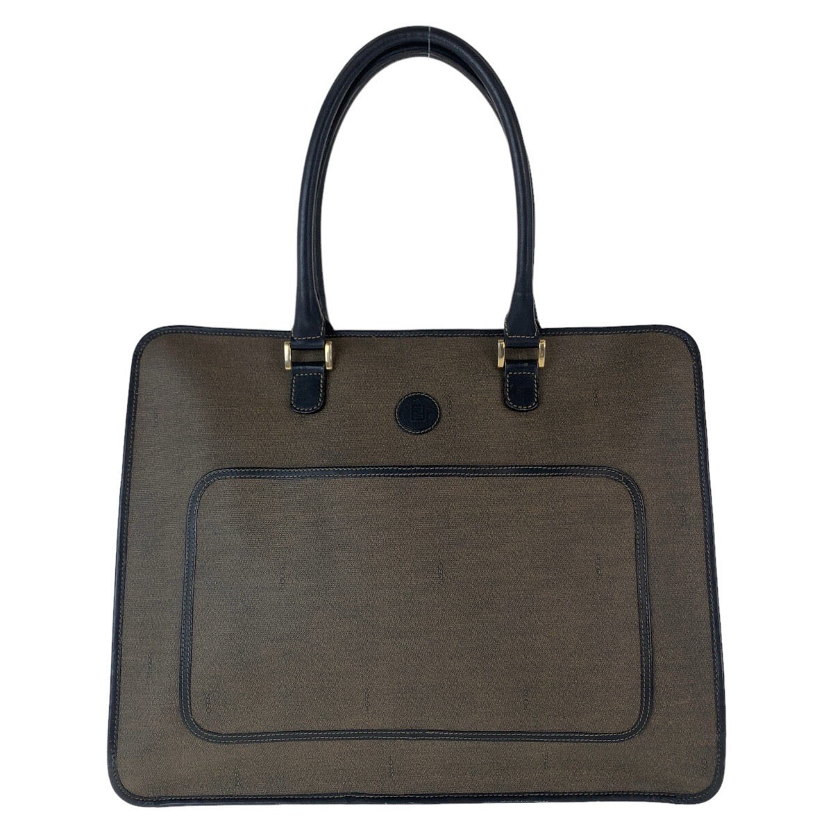 Fendi Brown PVC Leather Tote Bag