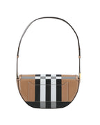 Burberry HalfMoon Leather Shoulder Bag Women Brown | Brown