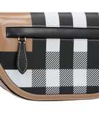 Burberry HalfMoon Leather Shoulder Bag Women Brown | Brown