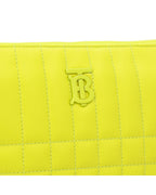 Burberry Quilted Leather Crossbody Bag Women Yellow | Yellow Messenger Bags