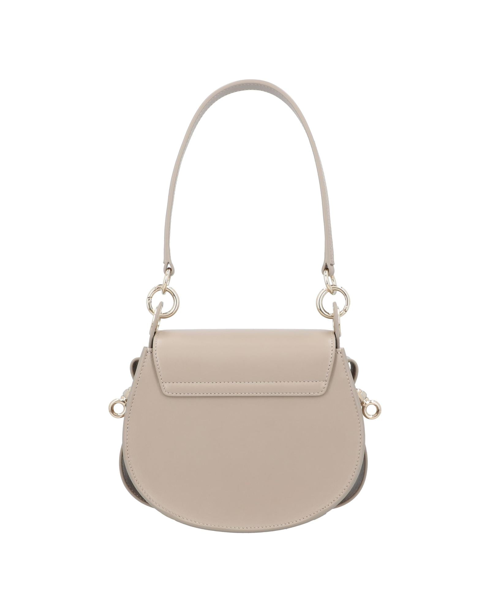 Chloe Tess Small Leather Shoulder Bag Women Grey | Grey Messenger Bags