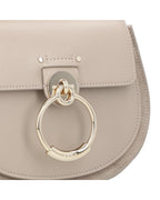 Chloe Tess Small Leather Shoulder Bag Women Grey | Grey Messenger Bags