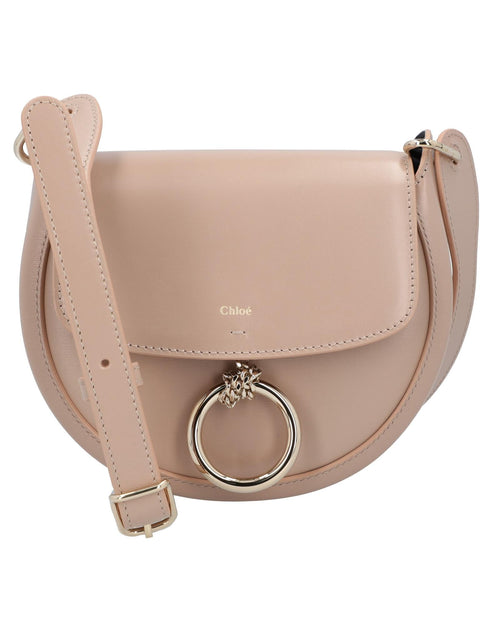 Chloe Tess Shoulder Bag Leather Women Brown | Beige