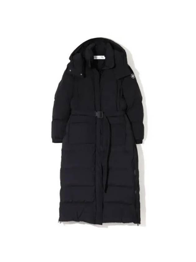 Belted Long Down Padding Black Dior