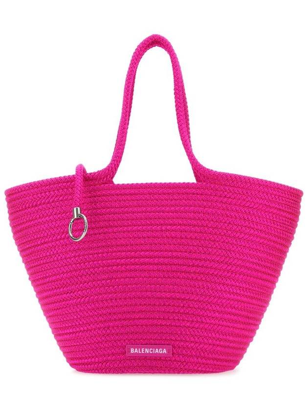 Balenciaga Ibiza large basket tote bag pink