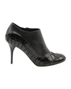 Dior Serpent Ankle High Heel Boots in Black Leather