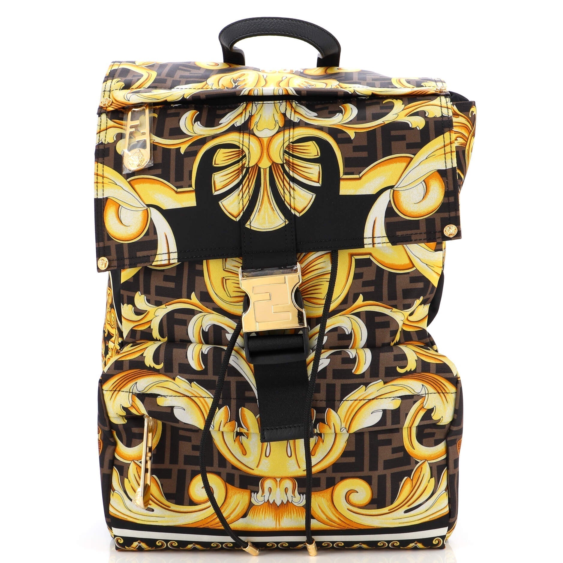 x Versace Fendace Fendiness Backpack Printed Zucca Nylon Medium