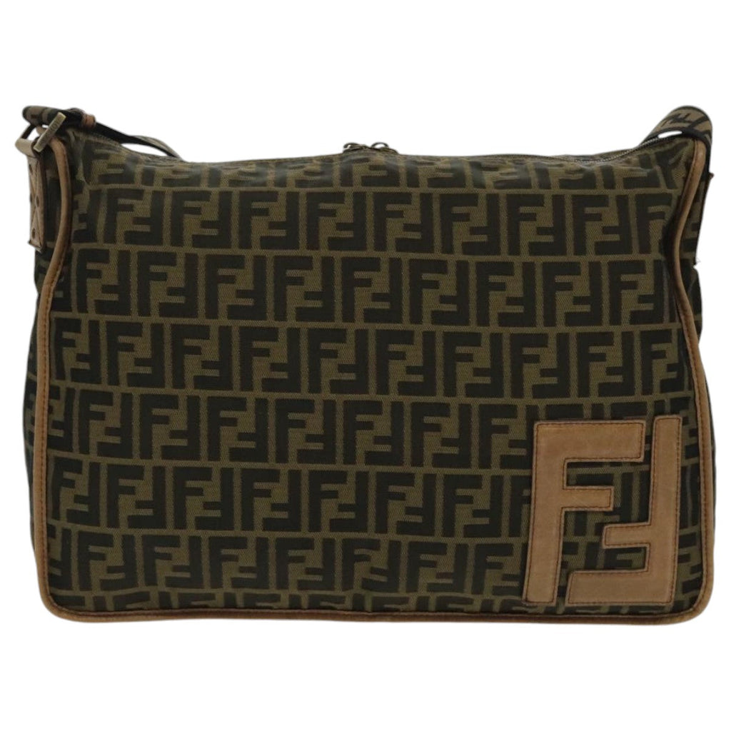 Fendi Zucca  Canvas Shoulder Bag ()