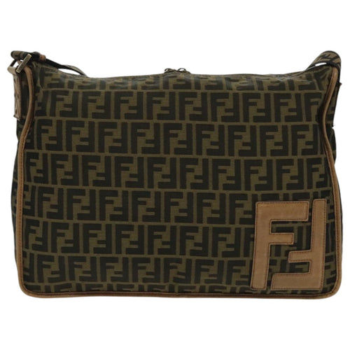 Fendi Zucca  Canvas Shoulder Bag ()