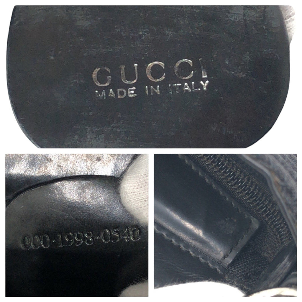 Gucci Polyester Bamboo Handbag 000 1998