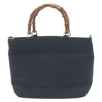 Gucci Polyester Bamboo Handbag 000 1998