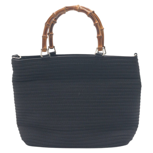 Gucci Polyester Bamboo Handbag 000 1998