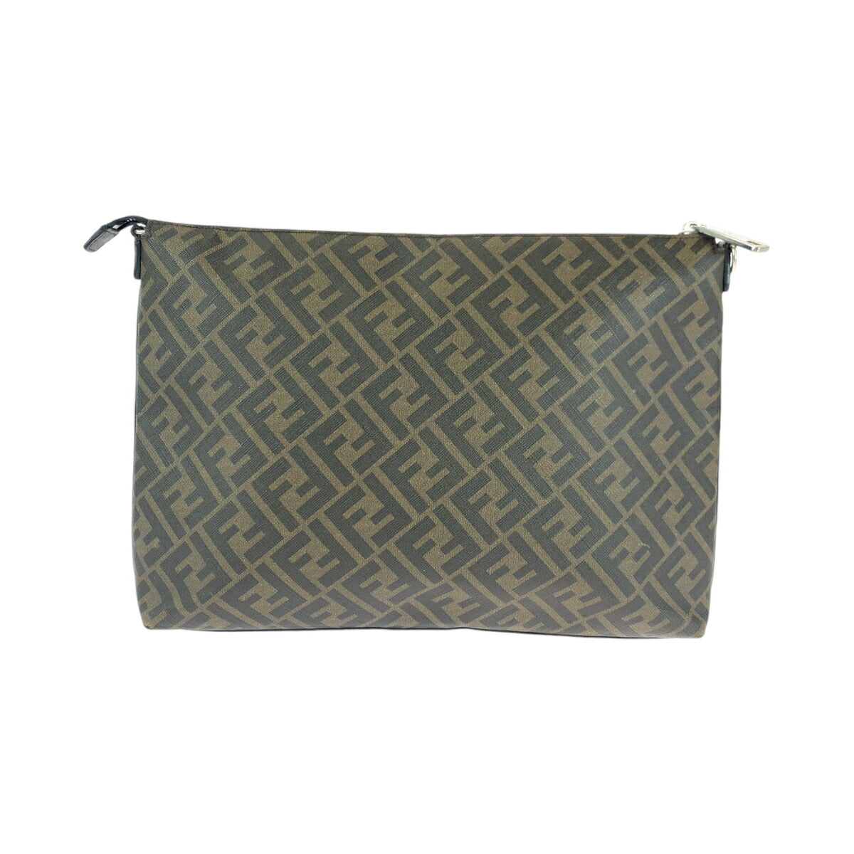 Fendi Diagonal PVC Clutch Bag