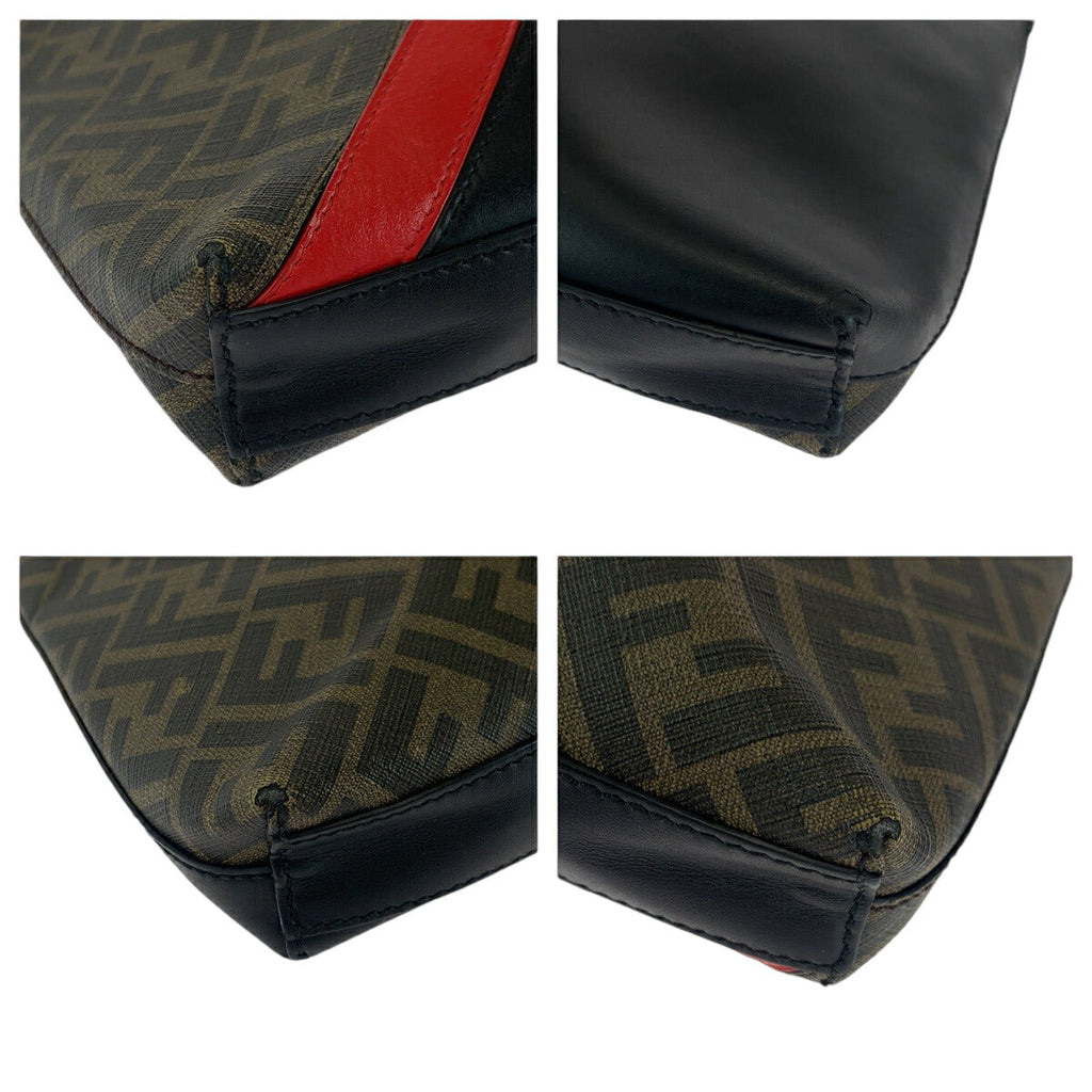 Fendi Diagonal PVC Clutch Bag