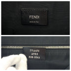 Fendi Diagonal PVC Clutch Bag