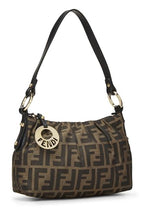 Fendi,  Brown Zucca Canvas Shoulder Bag Mini, Brown