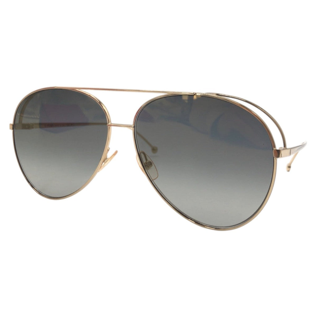 Fendi Gold Black Metal Sunglasses FF0286/S