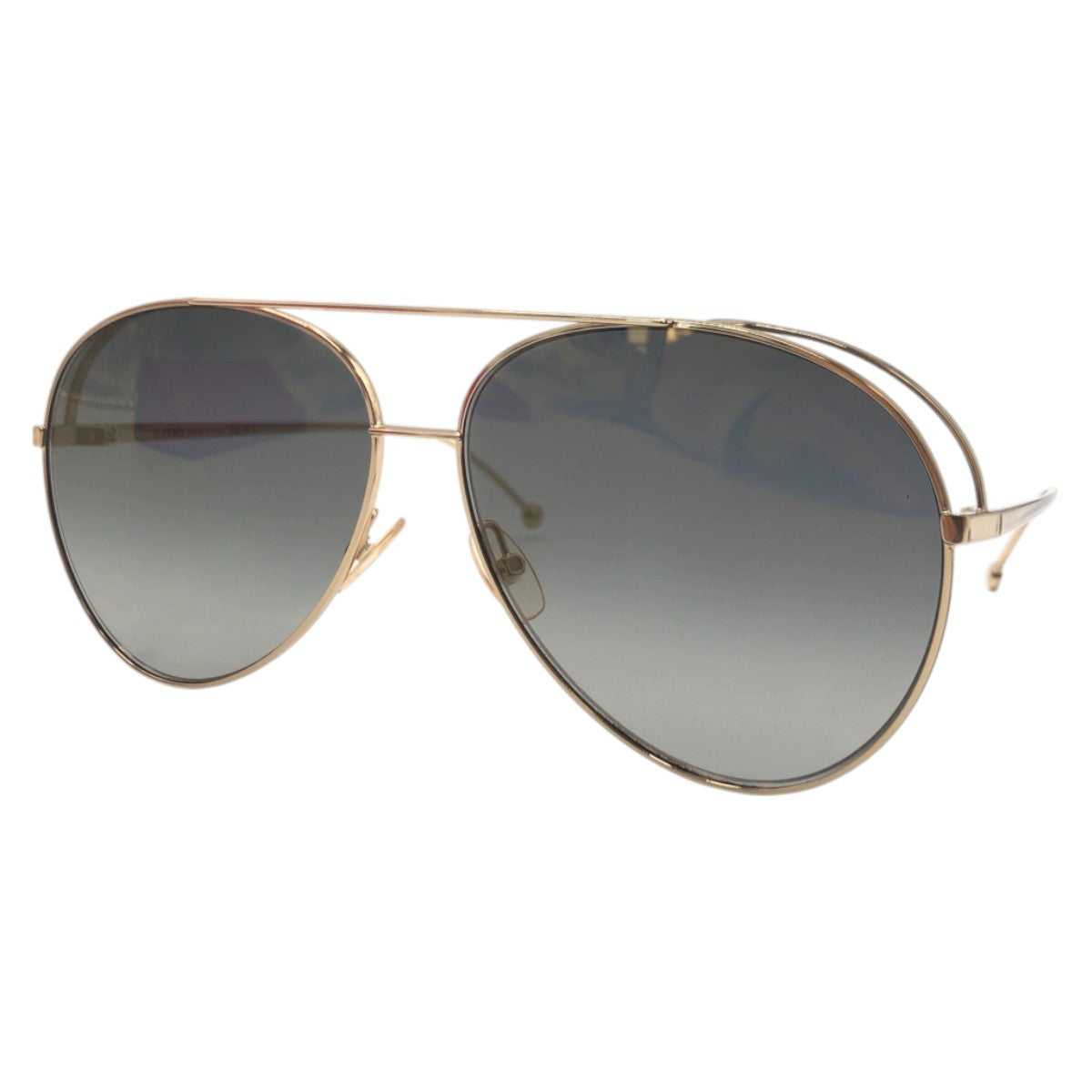 Fendi Gold Black Metal Sunglasses FF0286/S