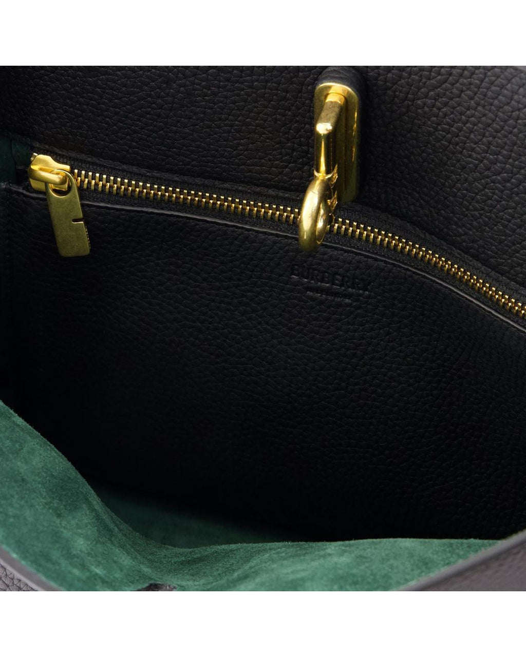 Burberry Pebbled Leather Tote Bag Women Black | Black