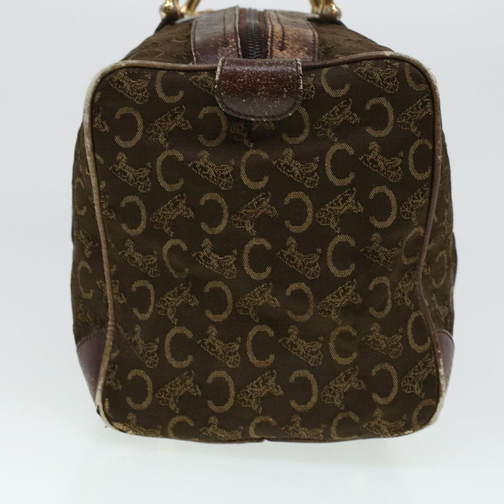 CELINE C Macadam Canvas Hand Bag Brown  41261