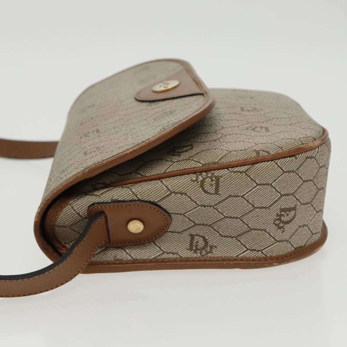 Dior Honeycomb  Canvas Shoulder Bag (Pre-Owned)