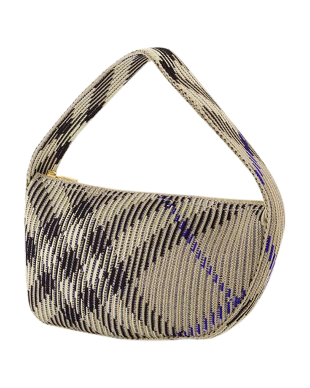 Burberry Knitted Textured Shoulder Bag Women White | White Handbags