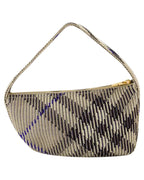Burberry Knitted Textured Shoulder Bag Women White | White Handbags