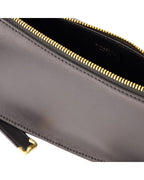 Burberry Half Moon Leather Shoulder Bag Tassel Women Black | Black