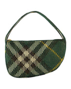 Burberry Woven Plaid Mini Bag Women Green | Green Handbags
