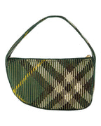 Burberry Woven Plaid Mini Bag Women Green | Green Handbags