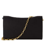 Burberry Chain Bag Leather Wallet Women Black | Black Handbags