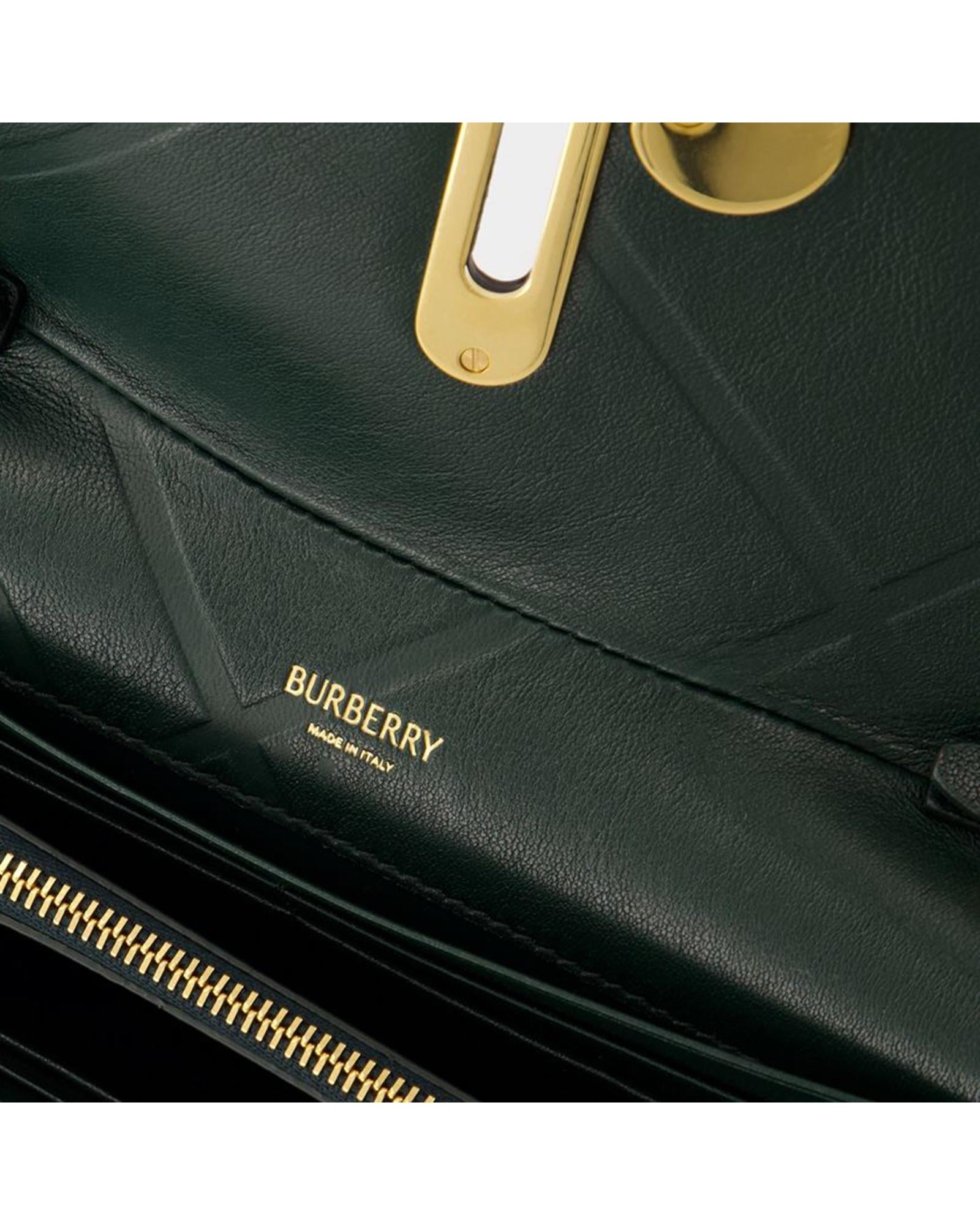 Burberry Chain Bag Leather Wallet Women Black | Black Handbags
