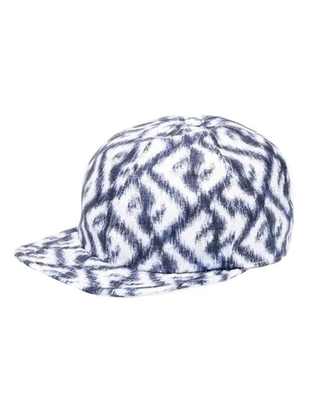 Fendi FF Logo Print Silk Ball Cap