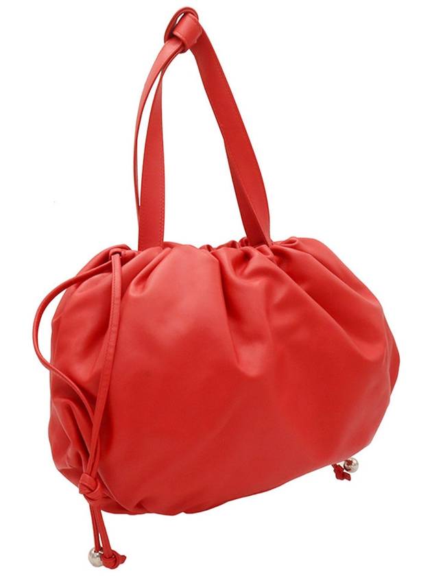 Bottega Veneta Chili Red Leather Bulb Medium Shoulder Bag 651812