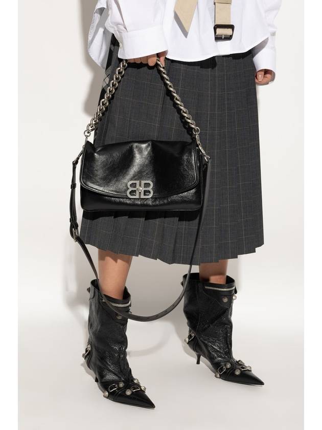 Balenciaga Balenciaga Shoulder Bag BB Soft Medium, Women's, Black