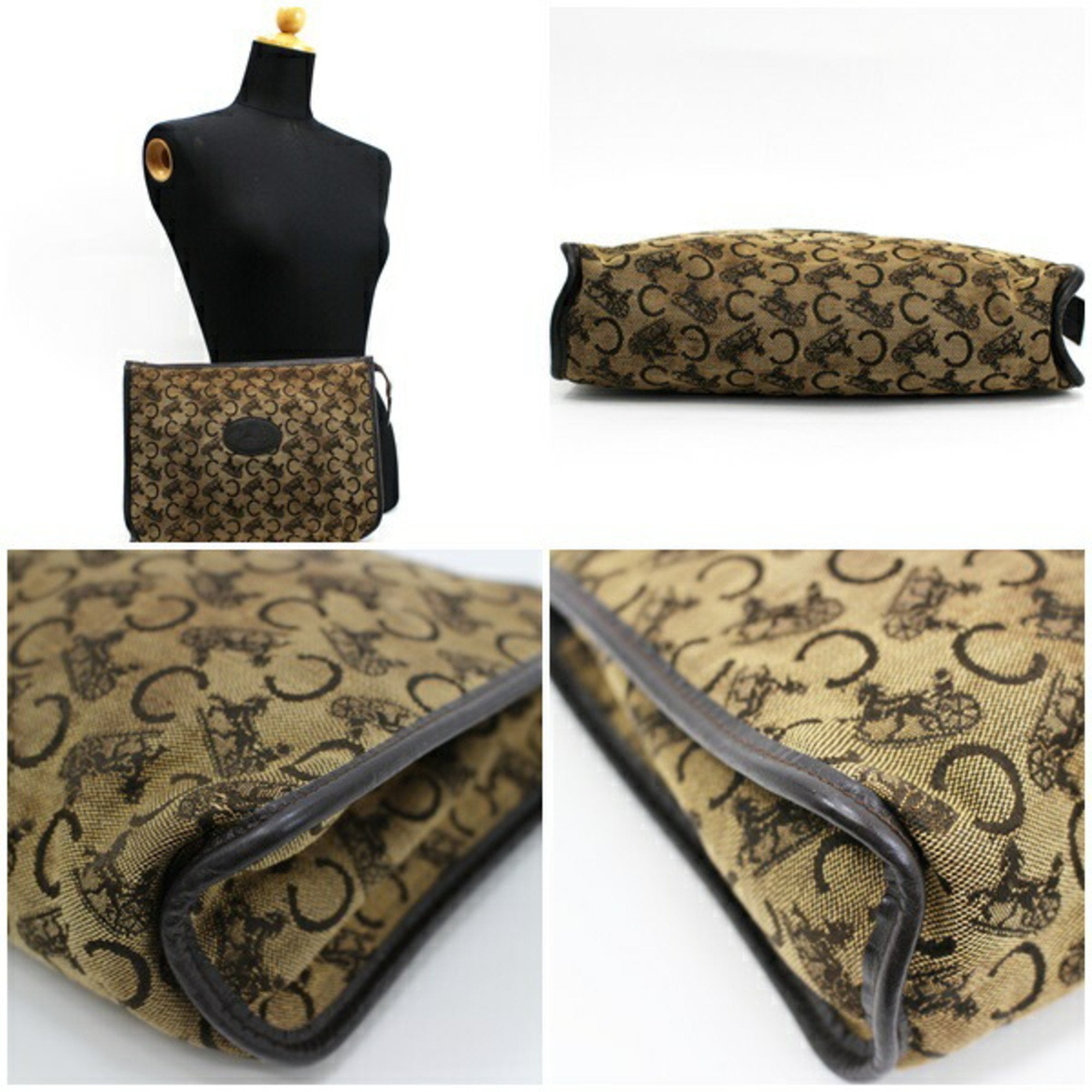 CELINE Macadam Clutch Bag