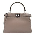 Fendi Fendi Peak Booth Mall 2w Shoulder Bag 2way Shoulder Bag Leather Pearson  Grey Grey 8BN244