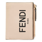 FENDI FENDI 8M0447 Double Folded Wallet Leather Pink  Fendi