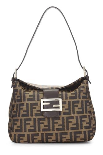 Fendi,  Brown Zucca Canvas Shoulder Bag, Brown