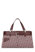 Dior,  Burgundy Trotter Canvas Tote, Burgundy