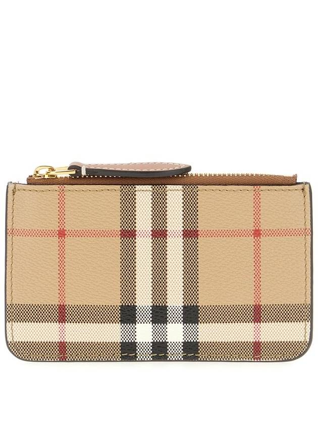 Burberry Check Strap Card Wallet Archive Beige