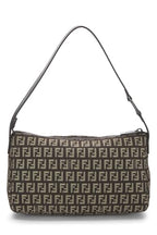 Fendi,  Brown Zucchino Canvas Shoulder Bag, Brown