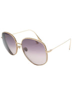 Champagne gold rim sunglasses Dior
